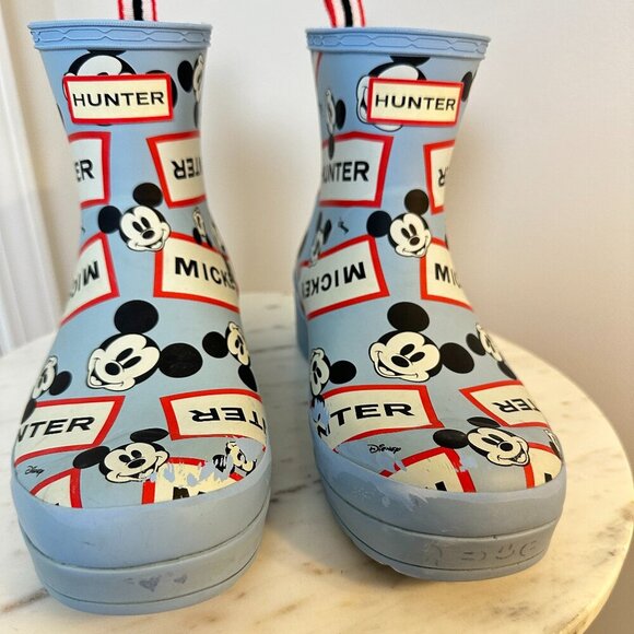 HUNTER x DISNEY Mickey Mouse Rain Boots in Multi Size US 8 / UK 6 - Picture 4 of 8